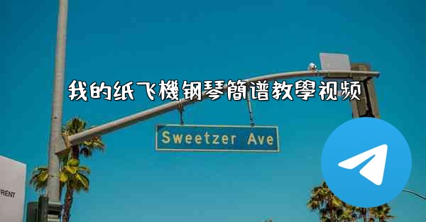 我的纸飞機钢琴簡谱教學视频