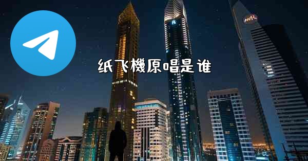 纸飞機原唱是谁