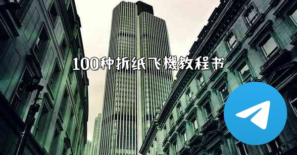 100种折纸飞機教程书