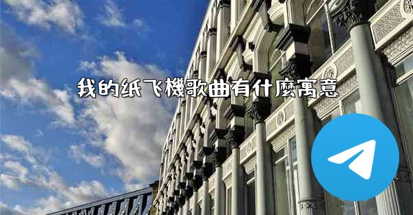 我的纸飞機歌曲有什麼寓意