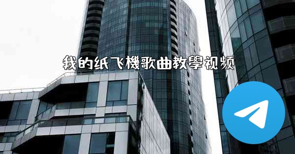 我的纸飞機歌曲教學视频