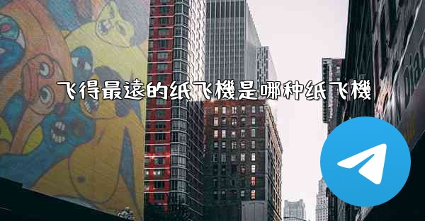 飞得最遠的纸飞機是哪种纸飞機