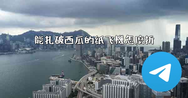 能扎破西瓜的纸飞機怎麼折