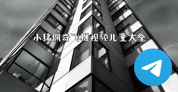 小猪佩奇飞機视频儿童大全