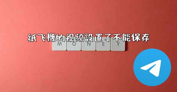 纸飞機的视频設置了不能保存