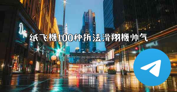 纸飞機100种折法滑翔機帅气