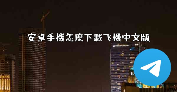 安卓手機怎麼下載飞機中文版