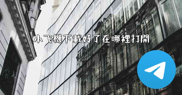 小飞機下載好了在哪裡打開