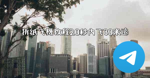 折纸飞機教程20秒內飞30米遠