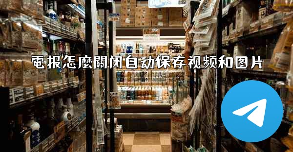 電报怎麼關闭自动保存视频和图片