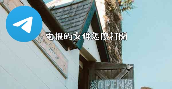 電报的文件怎麼打開