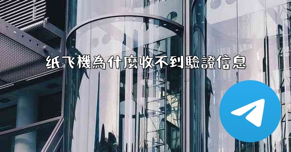 纸飞機為什麼收不到驗證信息
