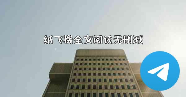 纸飞機全文阅读无刪減