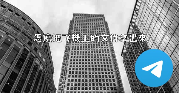 怎麼把飞機上的文件拿出來