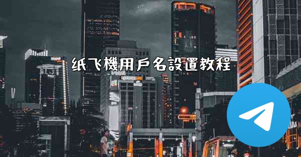 纸飞機用戶名設置教程