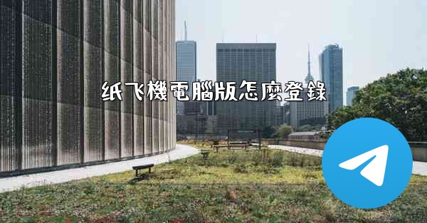 纸飞機電腦版怎麼登錄
