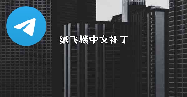 纸飞機中文补丁