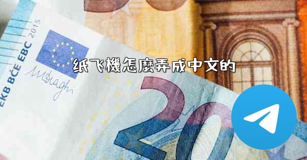 纸飞機怎麼弄成中文的