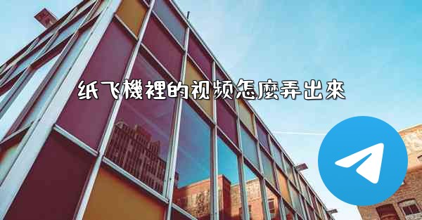 纸飞機裡的视频怎麼弄出來