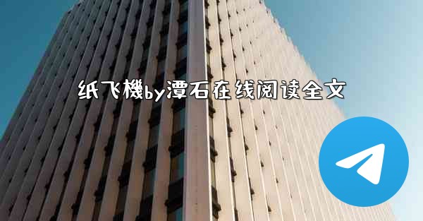 纸飞機by潭石在线阅读全文