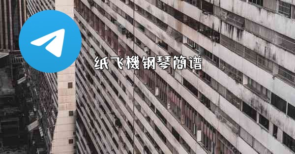 纸飞機钢琴簡谱