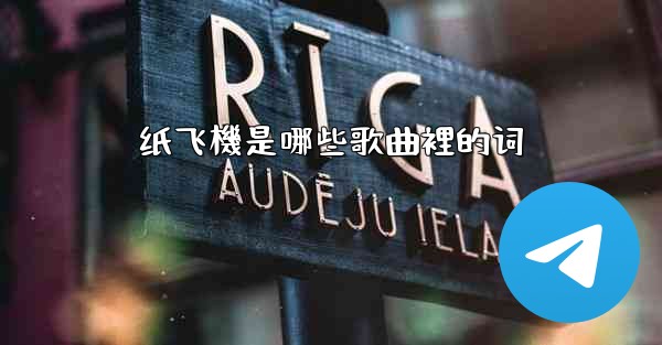 <b>纸飞機是哪些歌曲裡的词</b>