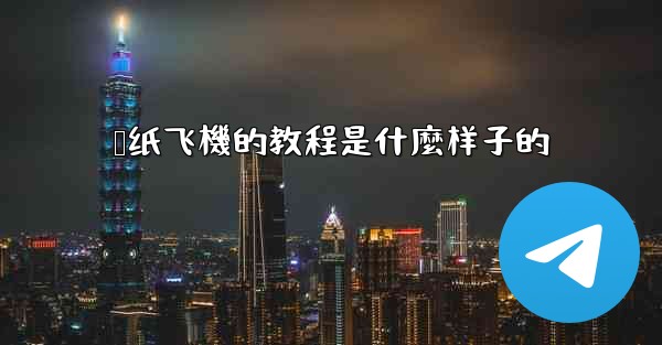 <b>叠纸飞機的教程是什麼样子的</b>