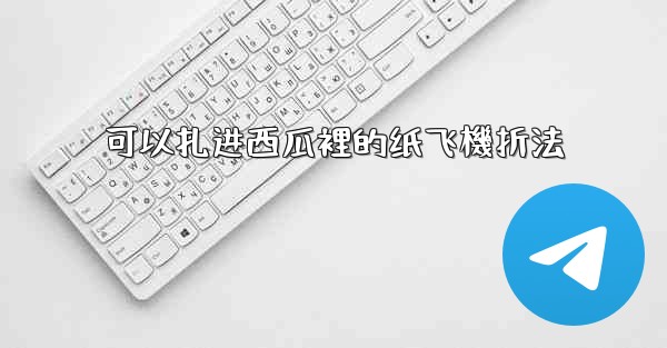 可以扎进西瓜裡的纸飞機折法