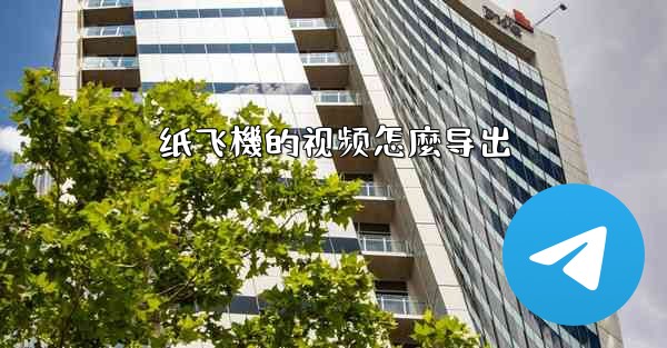 纸飞機的视频怎麼导出