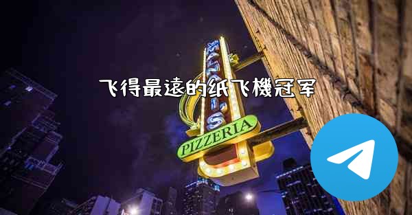 飞得最遠的纸飞機冠军