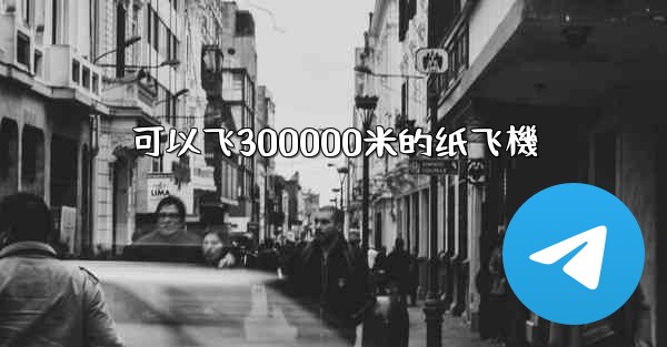 <b>可以飞300000米的纸飞機</b>