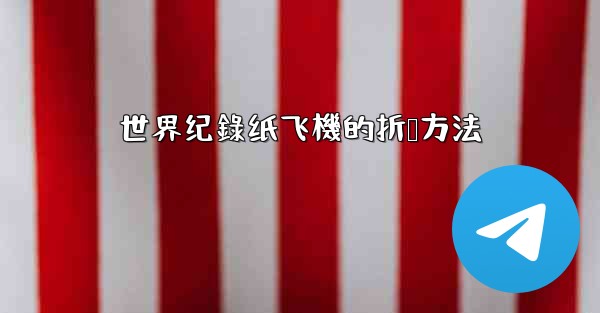 世界纪錄纸飞機的折叠方法