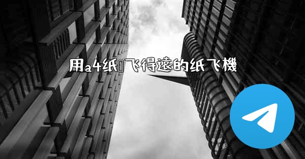 <b>用a4纸叠飞得遠的纸飞機</b>