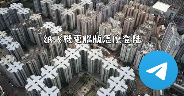 纸飞機電腦版怎麼登陆
