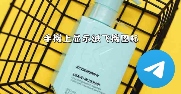 手機上显示纸飞機图标