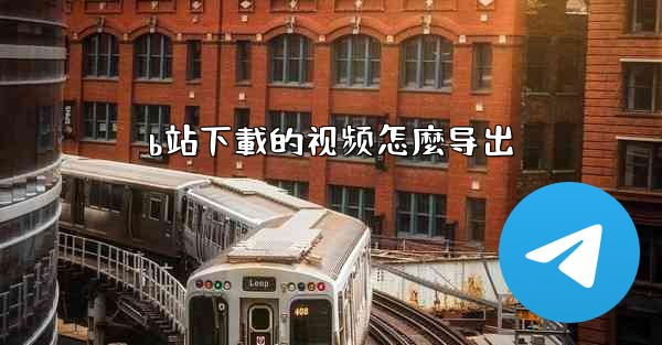 b站下載的视频怎麼导出