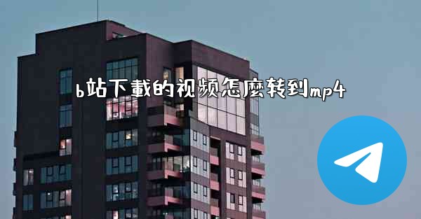 b站下載的视频怎麼转到mp4