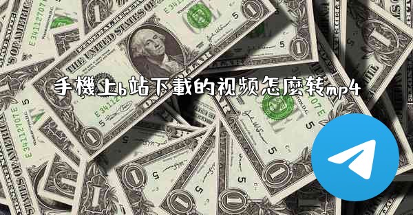 手機上b站下載的视频怎麼转mp4