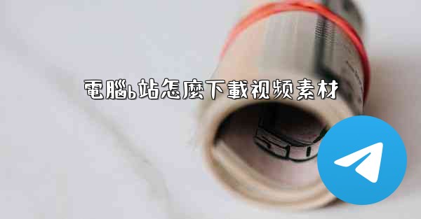 電腦b站怎麼下載视频素材