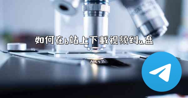 如何在b站上下載视频到u盘