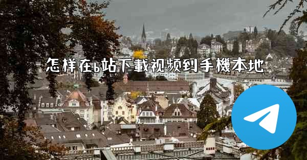 怎样在b站下載视频到手機本地