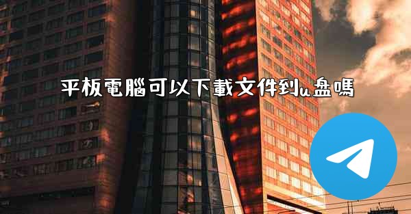 平板電腦可以下載文件到u盘嗎