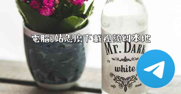 電腦b站怎麼下載视频到本地