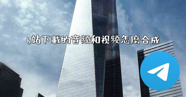 b站下載的音频和视频怎麼合成