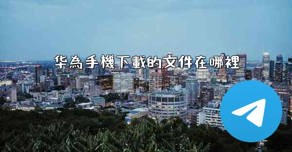 华為手機下載的文件在哪裡