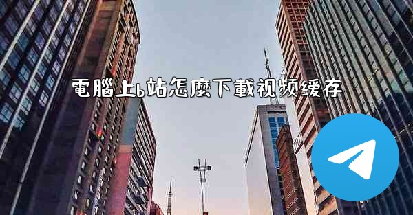 <b>電腦上b站怎麼下載视频缓存</b>