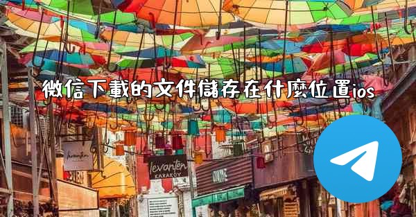 微信下載的文件儲存在什麼位置ios