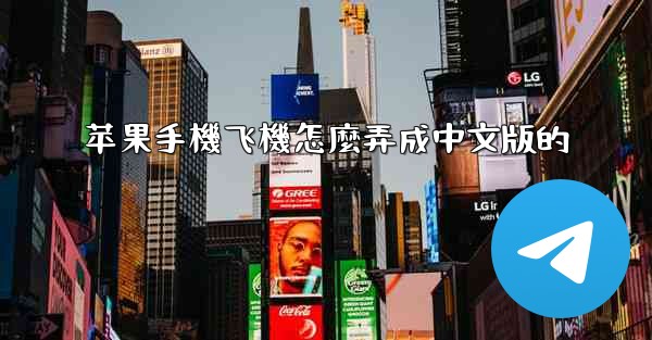 苹果手機飞機怎麼弄成中文版的