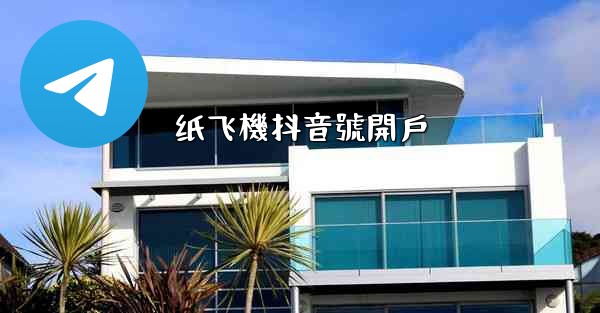 纸飞機抖音號開戶