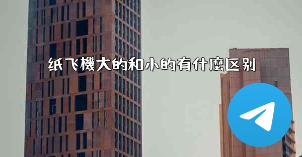 纸飞機大的和小的有什麼区别